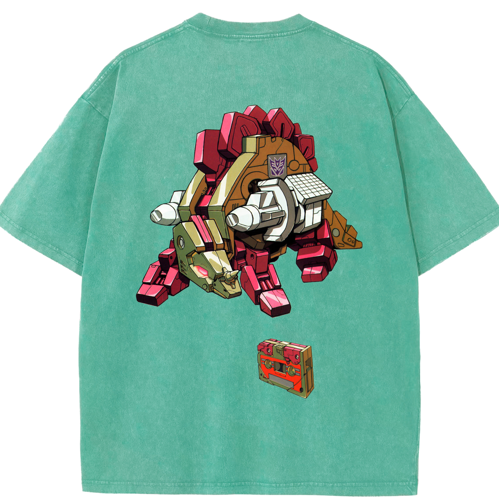 （画像用）  綿100% ヴィンテージ風 半袖Tシャツ（背面プリント）